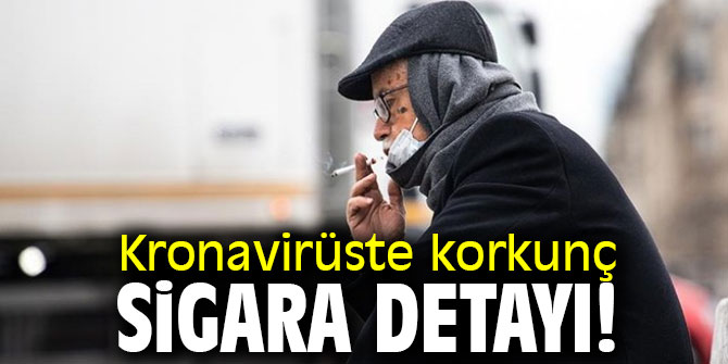 Kronavirüste korkunç sigara detayı!