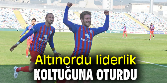 Altınordu liderlik koltuğuna oturdu