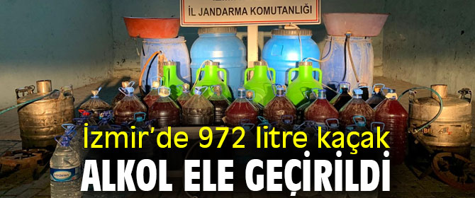 972 litre kaçak alkol ele geçirildi
