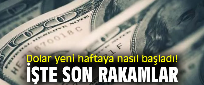Dolar yeni haftaya nasıl başladı! İşte son rakamlar