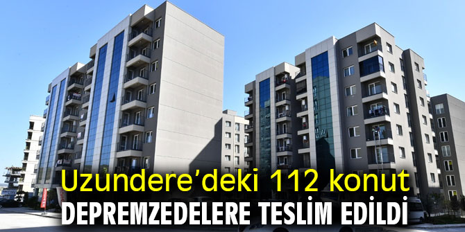 İzmir'de 112 konut depremzedelere teslim edildi