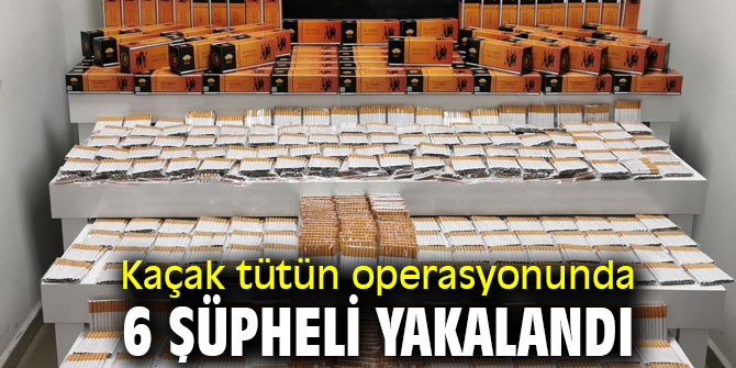 Kaçak tütün operasyonu: 6 gözaltı