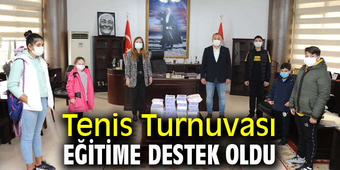 Tenis Turnuvası Eğitime Destek Oldu