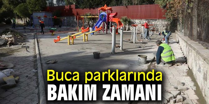 Buca parklarında bakım zamanı 
