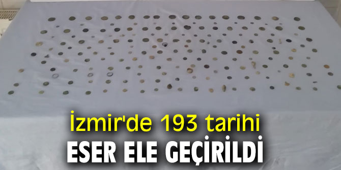 İzmir'de 193 tarihi eser ele geçirildi