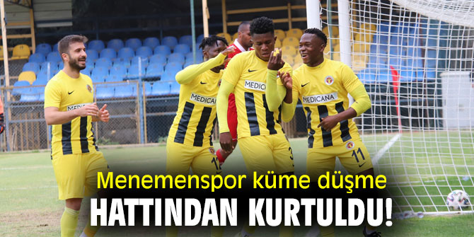 Menemenspor küme düşme hattından kurtuldu!