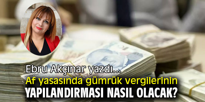 Af yasasında gümrük vergilerinin yapılandırması nasıl olacak ?