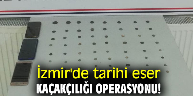 İzmir'de tarihi eser kaçakçılığı operasyonu!