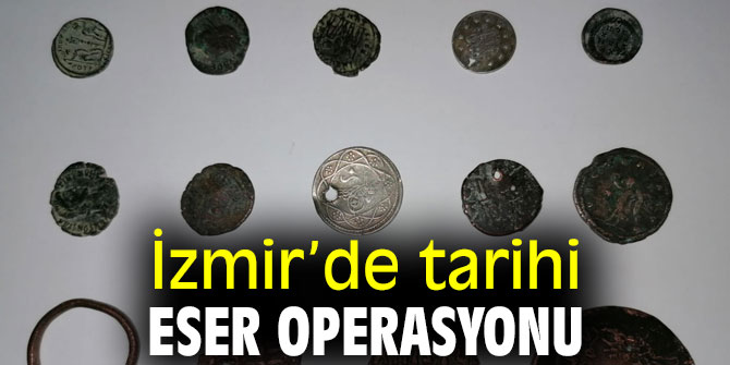 İzmir’de tarihi eser operasyonu düzenlendi