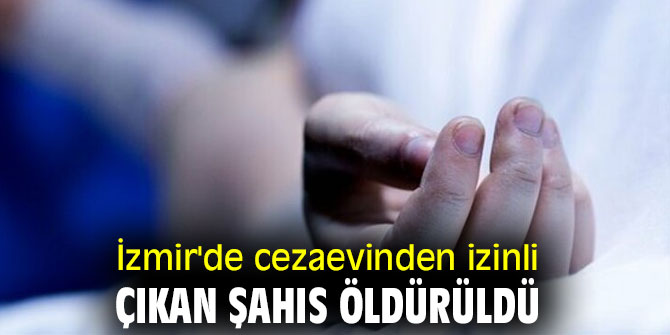 Cezaevinden izinli çıkan  kişi öldürüldü