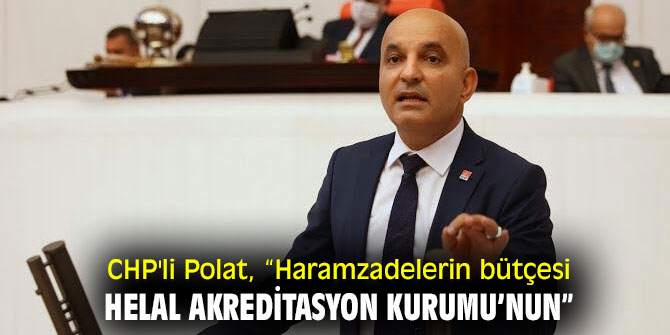 CHP'li Polat, “Haramzadelerin bütçesi, Helal Akreditasyon Kurumu’nun”