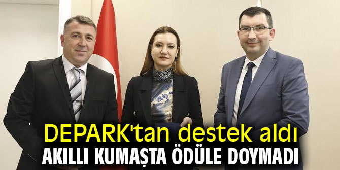 DEPARK'tan destek aldı akıllı kumaşta ödüle doymadı