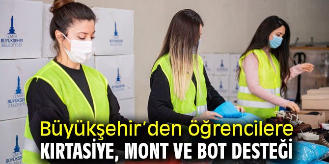 İBB’den öğrencilere kırtasiye, mont ve bot desteği