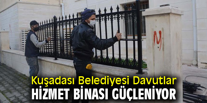 Kuşadası Belediyesi Davutlar hizmet binası güçleniyor