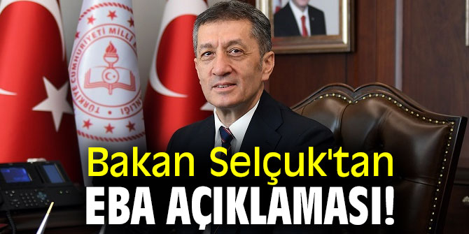 Bakan Selçuk'tan EBA açıklaması!