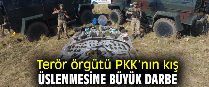 Terör örgütü PKK’nın kış üslenmesine büyük darbe