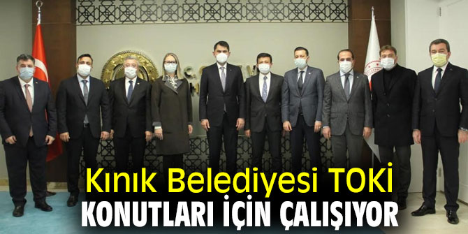 Kınık Belediyesi TOKİ konutları için çalışıyor