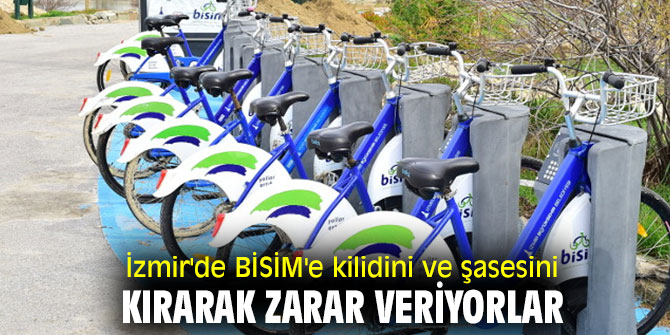  İzmir'de BİSİM'e kilidini ve şasesini kırarak zarar veriyorlar