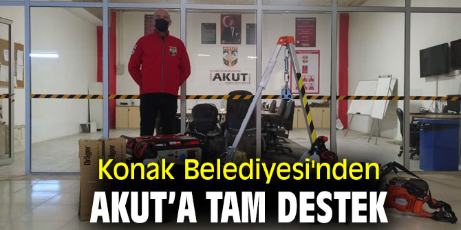 Konak Belediyesi'nden AKUT’a tam destek 