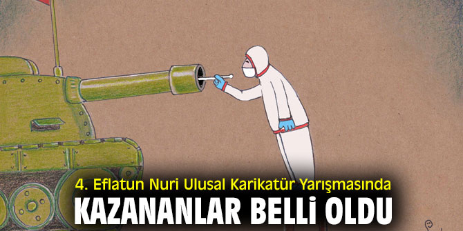 4. Eflatun Nuri Ulusal Karikatür Yarışmasında kazananlar belli oldu