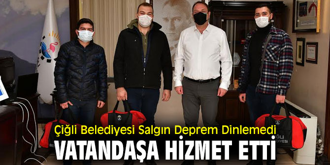 Çiğli Belediyesi vatandaşlara hizmet ediyor!