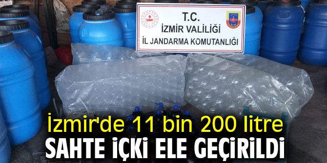 İzmir'de sahte içki operasyonu!