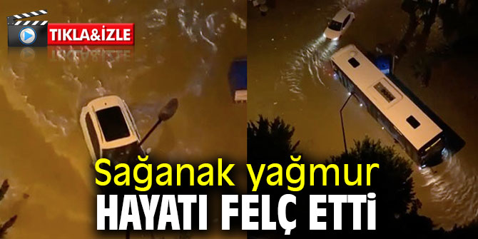 Antalya'da araç sürücülerinin kısıtlama öncesi suyla dolu yol imtihanı