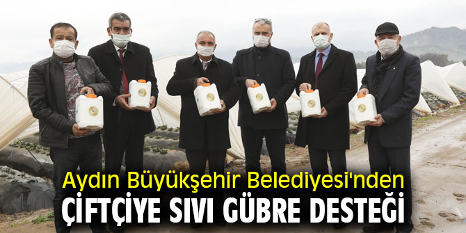 Aydın Büyükşehir Belediyesi'nden çiftçiye büyük destek