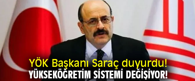 Yükseköğretim sistemi değişiyor!