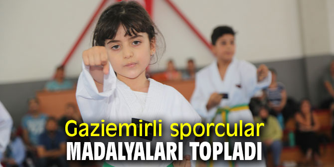 Gaziemirli sporcular madalyaları topladı
