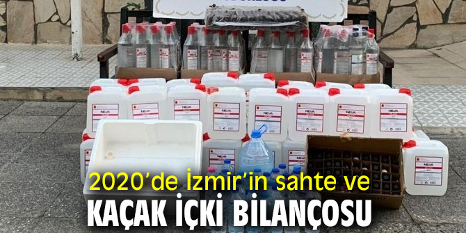 İşte 2020 yılında İzmir’in sahte ve kaçak içki bilançosu