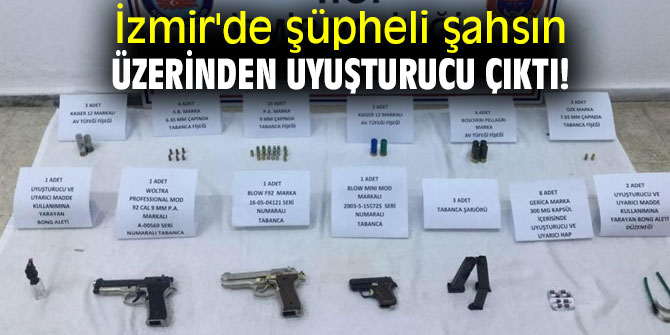 İzmir'de şüpheli şahsın üzerinden uyuşturucu çıktı!