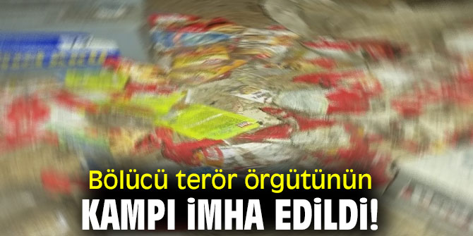 Bölücü terör örgütün kampı imha edildi! 