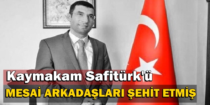 Kaymakam Safitürk'ü mesai arkadaşları şehit etmiş