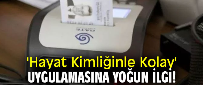 'Hayat Kimliğinle Kolay' uygulamasına yoğun ilgi! 
