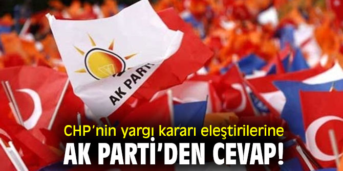 AK Parti’den CHP'ye yolsuzluk cevabı