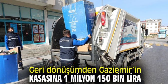 Gaziemir Belediyesi, Geri dönüşümden 1 milyon 150 bin lira kazanacak