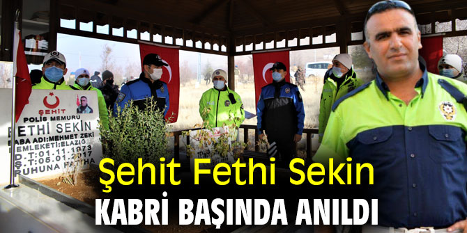 Şehit Fethi Sekin, kabri başında anıldı