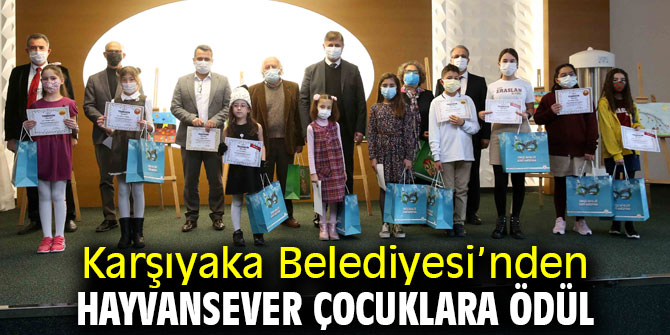 Hayvansever çocuklara Karşıyaka Belediyesi’nden ödül