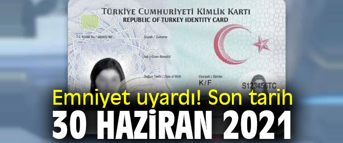 Emniyetten son tarih uyarısı