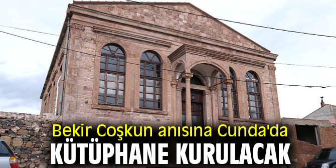 Bekir Coşkun anısına Cunda'da kütüphane kurulacak