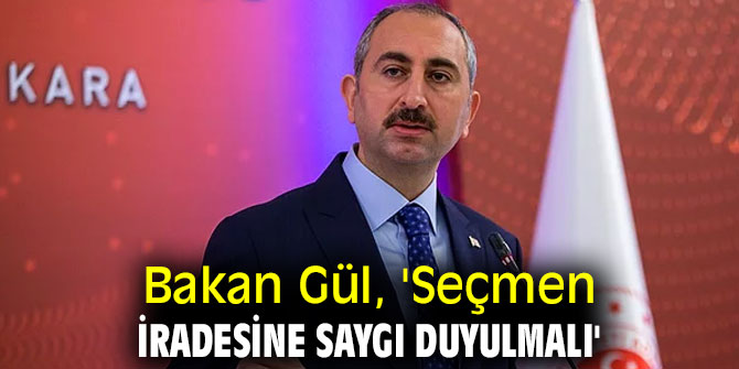 Bakan Gül, 'Seçmen iradesine saygı duyulmalı'