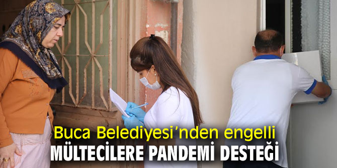 Buca Belediyesi’nden engelli mültecilere pandemi desteği