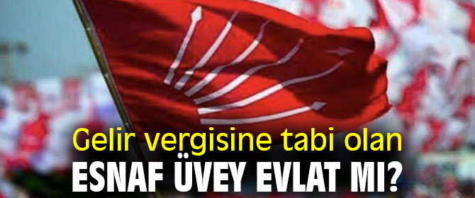 Gelir vergisine tabi olan esnaf üvey evlat mı?
