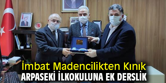 İmbat Madencilik, Kınık Arpaseki İlkokuluna ek derslik yapacak