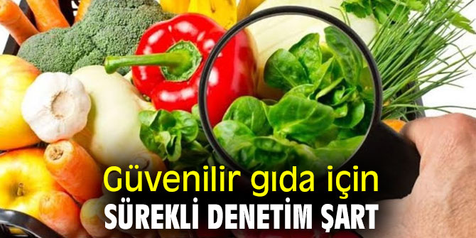 Güvenilir gıda için sürekli denetim şart