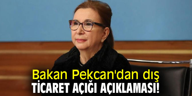 Bakan Pekcan'dan dış ticaret açığı açıklaması!