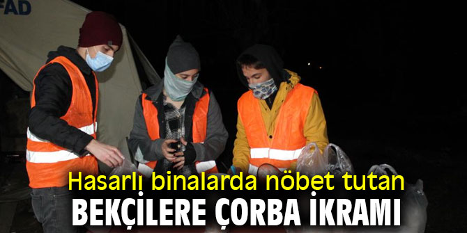 'Gece Kartalları'na çorba ikramı