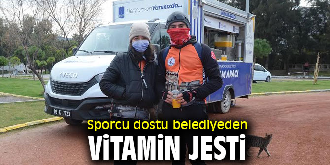 Sporcu dostu belediyeden vitamin jesti