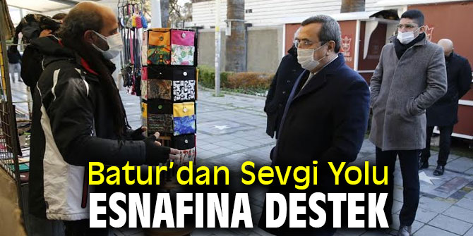 Batur’dan Sevgi Yolu esnafına destek